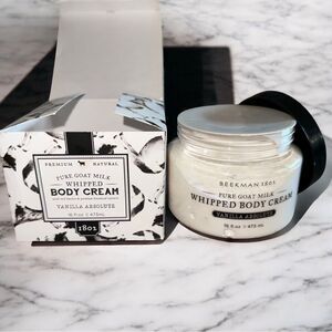 New Sealed in Box Beekman 1802 Vanilla Absolute Whipped Body Cream - White